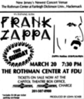 20/03/1988Rothman Center @ Fairleigh Dickinson University, Hackensack, NJ